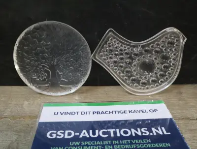 Set van twee decoratieve glazen schalen – kavel bij GSD Auctions, Zoeterwoude