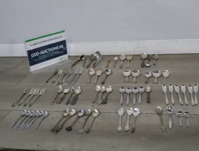 Diverse verzamelingen verzilverde lepels en vorken – kavel bij GSD Auctions, Zoeterwoude