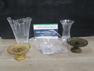 Set glazen vazen en schalen – kavel bij GSD Auctions, Zoeterwoude