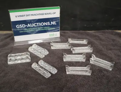 Kristallen messenleggers set met doos – kavel bij GSD Auctions, Zoeterwoude