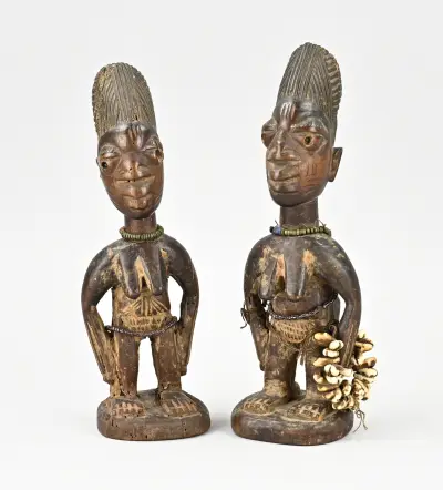 Tweeling-figuren Yoruba – kavel bij Twents Veilinghuis