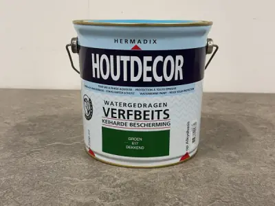 Hermadix verfbeits groen 2500ml Houtdecor – kavel bij XL Auctions