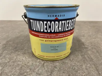 Hermadix tuindecoratiebeits 2,5L Aqua Blue – kavel bij XL Auctions
