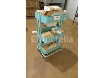 Metalen trolley – kavel bij Auctelia, Binche