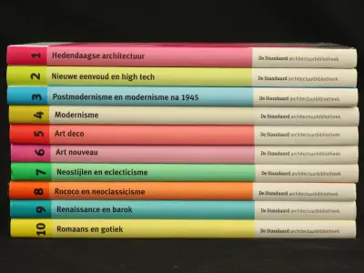 De Standaard architectuurbibliotheek: 1000 jaar architectuur in België complete 10 delige reeks – kavel bij De Kringwinkel, Antwerpen