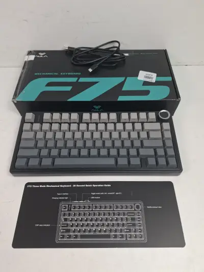 Ultieme Type-ervaring: AULA F75 Draadloos Mechanisch Toetsenbord (75% Layout) – kavel bij De Kringwinkel, Waardamme