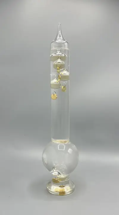 Galileo thermometer Thüringer Glaskunst tafelmodel decoratief glas – kavel bij De Kringwinkel, Waardamme