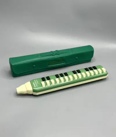 Melodica Hohner Soprano vintage toetsblaasinstrument met etui – kavel bij De Kringwinkel, Waardamme