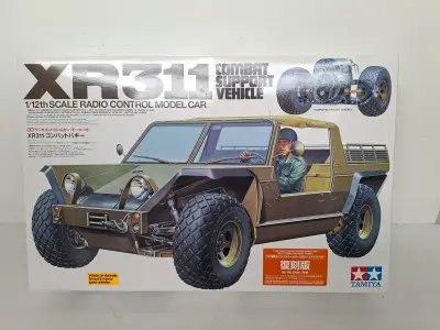 Zeldzame Tamiya 1/12 R/C XR311 Combat Support Vehicle Kit (#58004) – Re-Release – kavel bij De Kringwinkel, Oostkamp