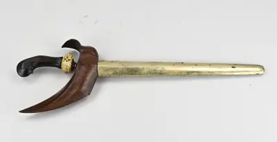 Antiek Indonesische kris, L 50 cm – kavel bij Twents Veilinghuis