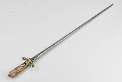 Duitse jachtdolk/hertenvanger, L 62 cm – kavel bij Twents Veilinghuis