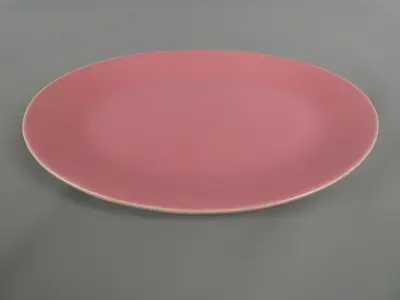 Boch roze schaal – kavel bij De Kringwinkel, Diest