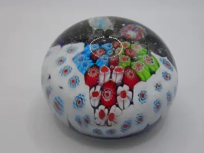 Vintage Murano millefiori glazen paperweight – kavel bij De Kringwinkel, Diest