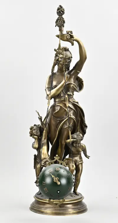 Mysterieuze klok, 71 cm – kavel bij Twents Veilinghuis