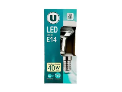 60x U-LED spot E14 Energetic – kavel bij XL Auctions