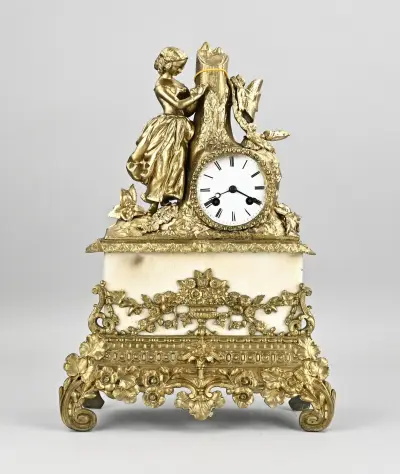 Charles Dix pendule, 1840 – kavel bij Twents Veilinghuis