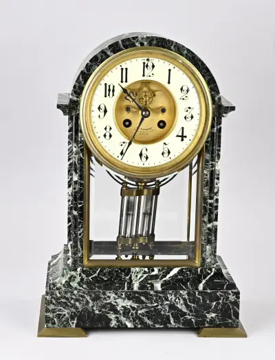 Marmeren pendule, 1900 – kavel bij Twents Veilinghuis