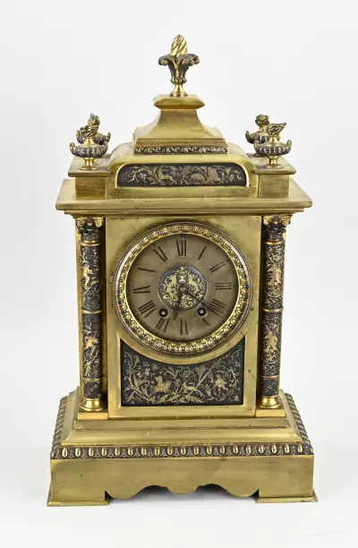 Franse tafelpendule, 1880 – kavel bij Twents Veilinghuis