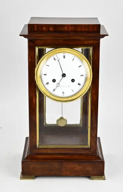 Franse tafelklok, H 42 cm – kavel bij Twents Veilinghuis