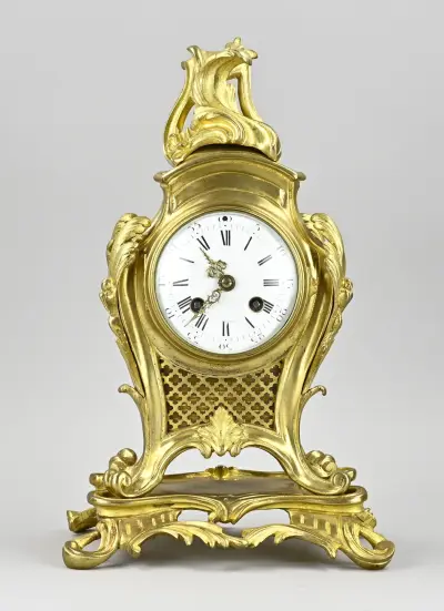 Franse tafelpendule, H 37 cm – kavel bij Twents Veilinghuis