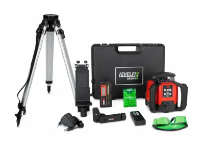 Levelfix bouwlaser groen set met statief 650HVG – kavel bij XL Auctions