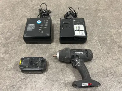 Panasonic 18V accu-slagmoersleutel set EY7552 – kavel bij XL Auctions