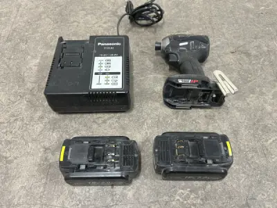 Panasonic accuslagschroevendraaier set EY76A1 – kavel bij XL Auctions