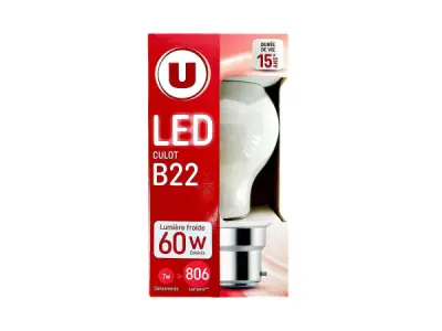 48x U LED-lamp B22 4000K – kavel bij XL Auctions
