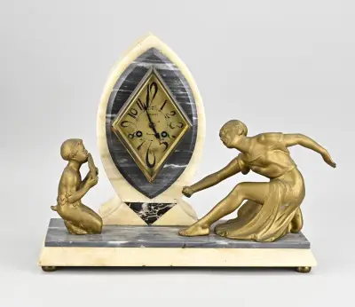 Franse pendule, 1925 – kavel bij Twents Veilinghuis