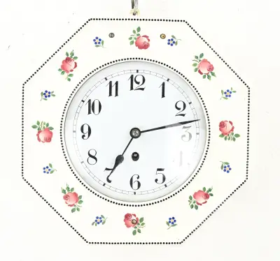 Keramieken keukenklok, 1910 – kavel bij Twents Veilinghuis
