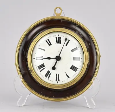 Engelse wandklok Ø 16 cm – kavel bij Twents Veilinghuis