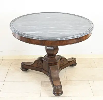Tafel met marmeren blad, 1820 – kavel bij Twents Veilinghuis