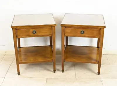 2x Bijzettafel (massief kersen) – kavel bij Twents Veilinghuis
