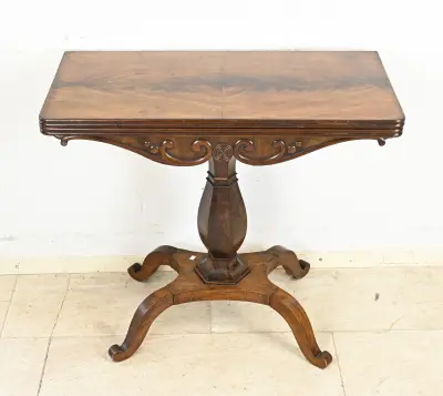 Mahonie speeltafel, 1820 – kavel bij Twents Veilinghuis