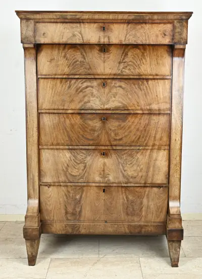 Mahonie chiffoniere, 1820 – kavel bij Twents Veilinghuis