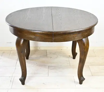 Eikenhouten Queen-Anne eettafel, 1930 – kavel bij Twents Veilinghuis