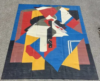 Modern kleed, Avantgarde-stijl, 249 x 201 cm – kavel bij Twents Veilinghuis