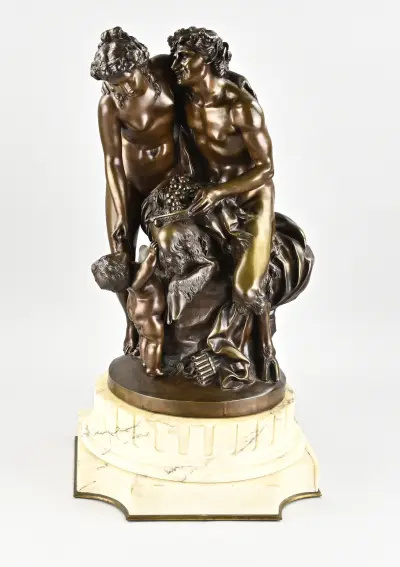 Antiek bronzen figuur, Clodion – kavel bij Twents Veilinghuis
