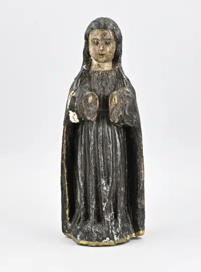 Religieus figuur, H 35 cm – kavel bij Twents Veilinghuis