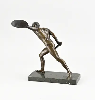 Bronzen beeld, Gladiator – kavel bij Twents Veilinghuis