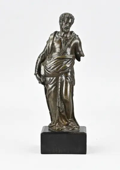 Bronzen figuur, H 21 cm – kavel bij Twents Veilinghuis