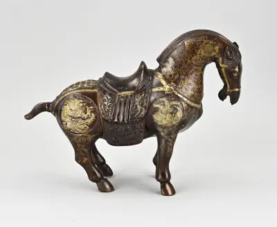 Chinees bronzen paardje – kavel bij Twents Veilinghuis