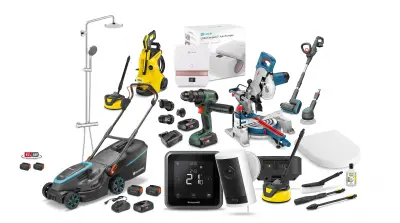 Set van 112 producten - Sanitair, gereedschap, domotica - Karcher, Bosch, Stanley – kavel bij Stocklear