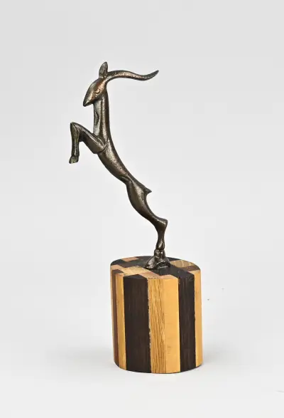 Bronzen sculptuur, Steenbok – kavel bij Twents Veilinghuis