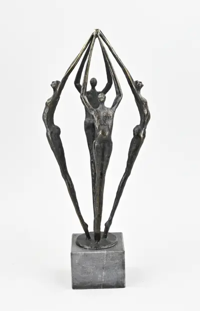 Moderne figurengroep, 46 cm – kavel bij Twents Veilinghuis