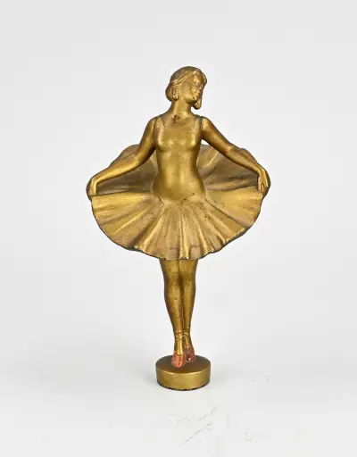 Beeld van een ballerina, H 18 cm – kavel bij Twents Veilinghuis