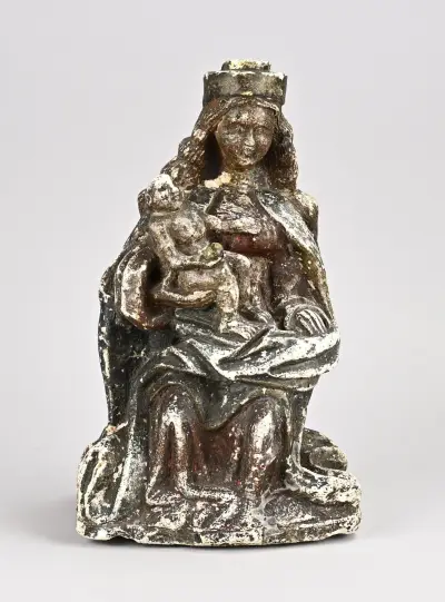 Madonna (kalksteen) – kavel bij Twents Veilinghuis