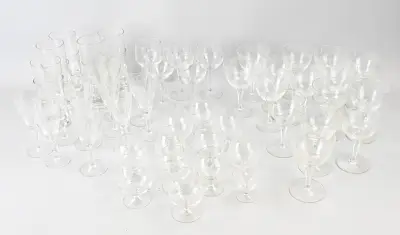 Groot (jacht) glasservies – kavel bij Twents Veilinghuis