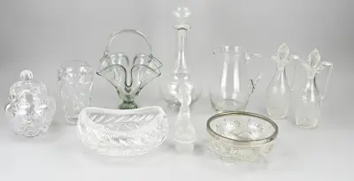 Lot div. glas/kristalwerk – kavel bij Twents Veilinghuis