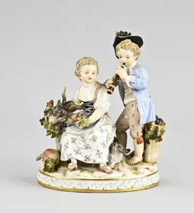 Meissen groep, 1900 – kavel bij Twents Veilinghuis